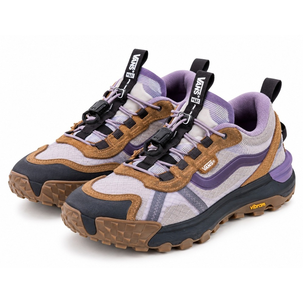 Vans MTE Crosspath XC Vibram Purple Brown Hiking Shoes Womens 8 Mens 6.5